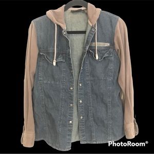 Vintage Harley Davidson Denim Jacket Hoodie